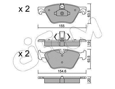 Колодки гальмівні F10/F11 (09-17) CIFAM 822-917-0