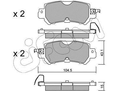 Колодки гальмівні задн. CX3/2/CX5 12- CIFAM 822-970-0