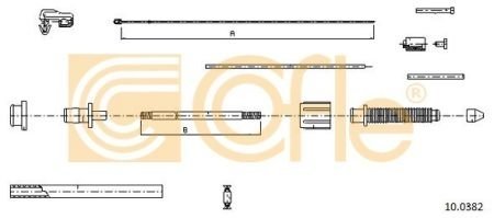 Трос акселератора COFLE 10.0382
