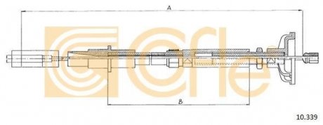 Трос зчеплення COFLE 10.339