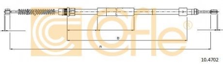Трос ручника COFLE 10.4702