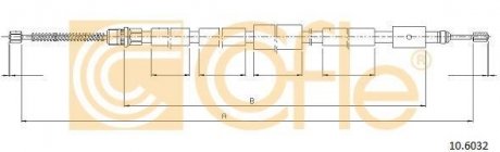 Трос ручника COFLE 10.6032