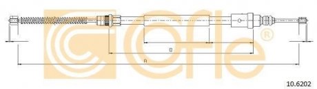 Трос ручника COFLE 10.6202