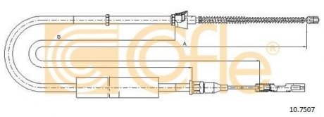 Трос ручника COFLE 10.7507