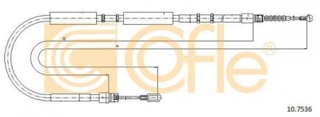Трос ручника COFLE 10.7536