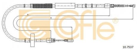 Трос ручника COFLE 10.7537