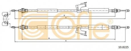 Трос ручника COFLE 10.8225