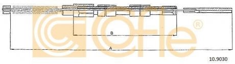Трос ручника COFLE 10.9030