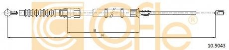 Трос ручника COFLE 10.9043