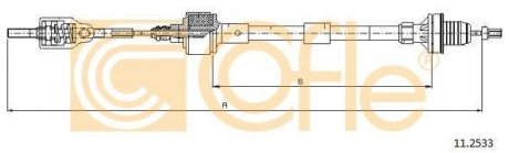 Трос зчеплення COFLE 11.2533