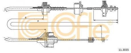 Трос зчеплення COFLE 11.3035