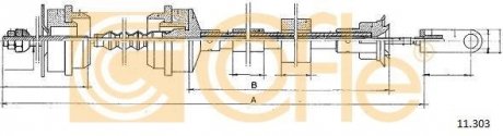 Трос зчеплення COFLE 11.303