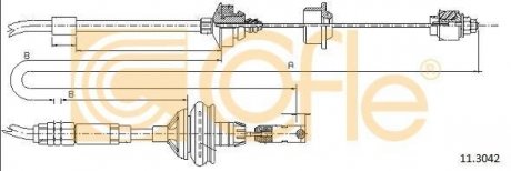 Трос зчеплення COFLE 11.3042