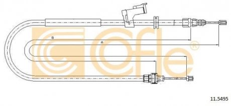 Трос ручника COFLE 11.5495