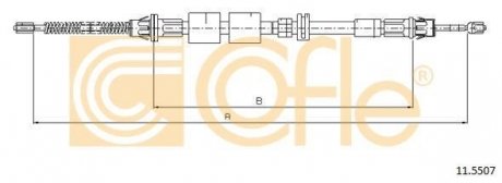 Трос ручника COFLE 11.5507 (фото 1)