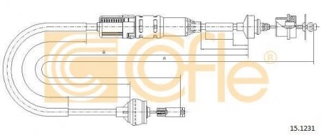 Трос зчеплення COFLE 15.1231