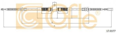 Трос ручника COFLE 17.0377