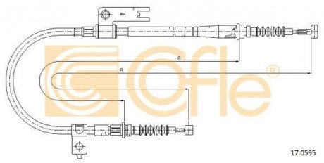 Трос ручника COFLE 17.0595 (фото 1)