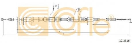 Трос ручника COFLE 17.3516