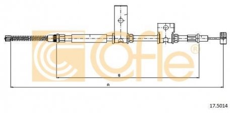 Трос ручника COFLE 17.5014