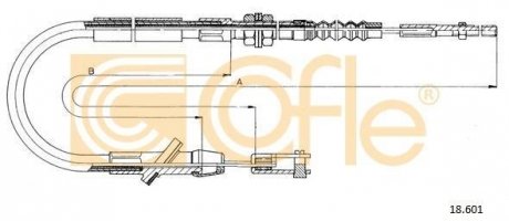 Трос зчеплення COFLE 18.601