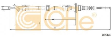 Трос зчеплення COFLE 18.6105