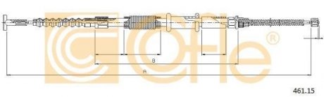 Трос ручника COFLE 461.15