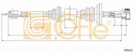 Трос спідометра COFLE S05012