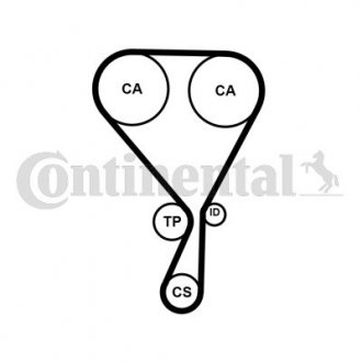 Ремень ГРМ CITROEN C4 CACTUS 09/14- (Пр-во) Contitech CT1228