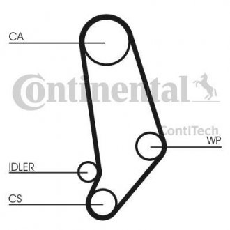 Комплект ремня грм + Помпа Contitech CT539WP1