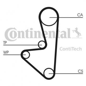 Комплект ременя ГРМ Contitech CT 607 K1