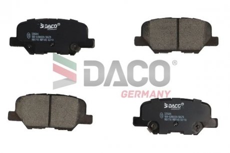 Колодки гальмівні дискові зад. DACO Germany 320604