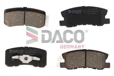 Колодки гальмівні дискові зад. DACO Germany 322536