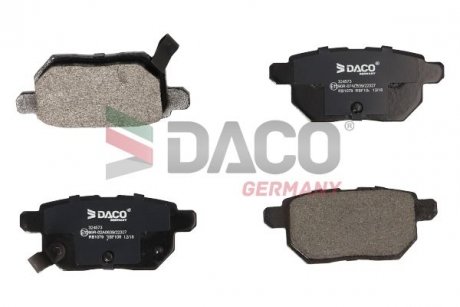 Колодки гальмівні дискові зад. DACO Germany 324573