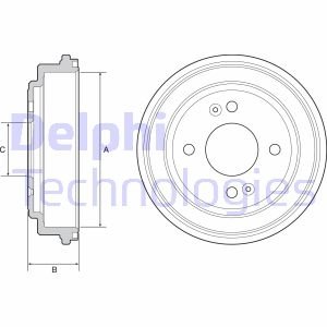 Гальмівний барабан Delphi BF551