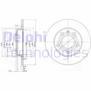 Гальмівний диск Delphi BG2753C