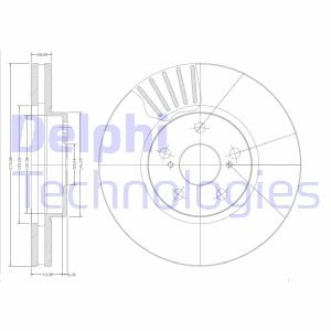 Гальмівний диск Delphi BG3189