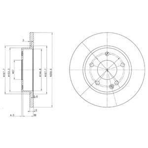 Гальмівний диск Delphi BG3394