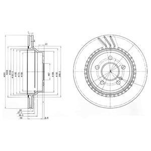 Диск гальмівний Delphi BG3758