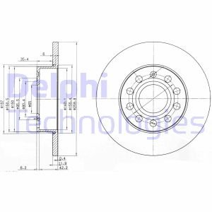 Диск гальмівний Delphi BG3890C