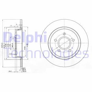 Диск гальмівний Delphi BG3897C