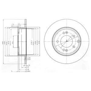 Гальмівний диск Delphi BG4012