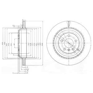 Диск гальмівний Delphi BG4030