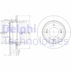 Гальмівний диск Delphi BG4082C