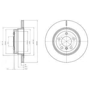 Гальмівний диск Delphi BG4168