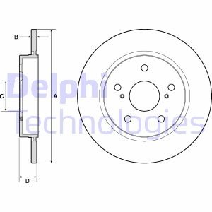 Гальмівний диск Delphi BG4183C