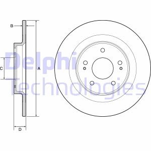 Диск гальмівний Delphi BG4924C