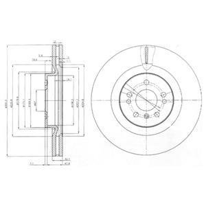 Гальмівний диск Delphi BG9013