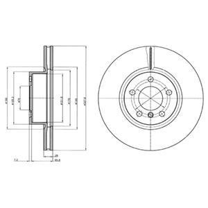 Диск гальмівний Delphi BG9108