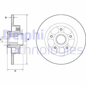 Гальмівний диск з підшипником Delphi BG9132RS